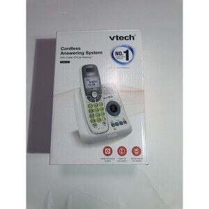 Vtech CS6124 Cordless Phone With Answering Machine Caller Id Home Phone  White